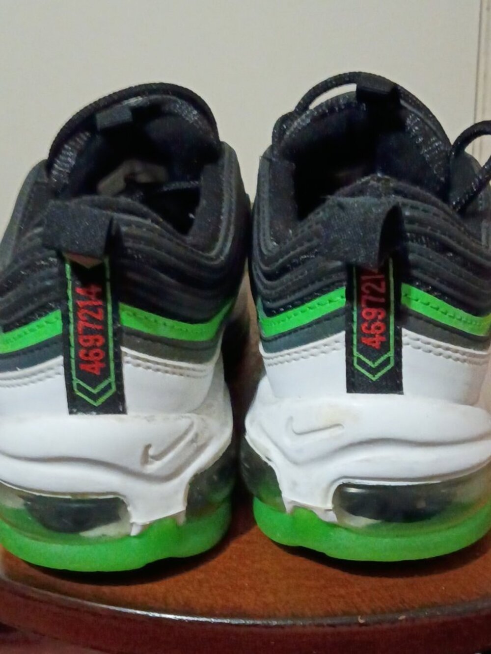 Nike Air Max 97 'City Pride Dallas Home' Black Green Sneaker CI4427-001 Size 4Y - Picture 10 of 14